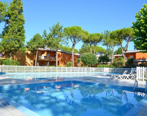 Three-room-apartment in a village with pool Bibione